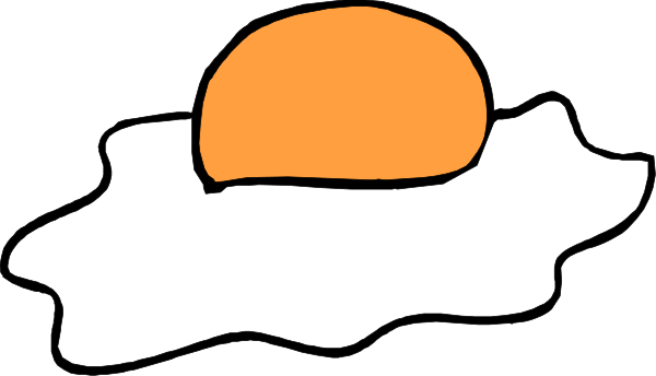 The image shows a cartoon of an egg with a sunrise peeking out from behind it on top right corner.