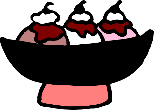 The image shows a cartoon of three cupcakes with different toppings on them placed inside an open black box that is sitting in front of what appears to be a cake stand.
