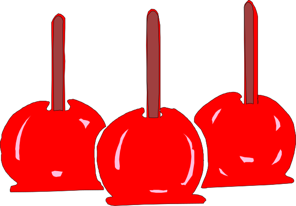 The image shows a row of red lollipops with sticks on top against a black background.