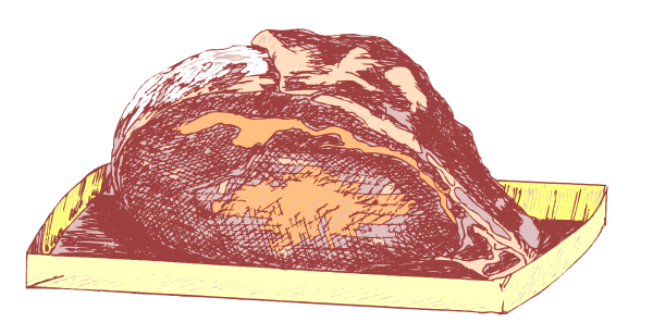 The image shows a raw chicken inside an oven tray on top of a stove burner with flames visible beneath it.