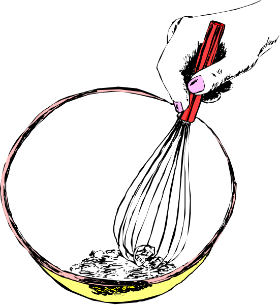 The image shows a cartoon of an empty bowl with whiskers inside it on top left corner next to a spoon rest in bottom right corner.