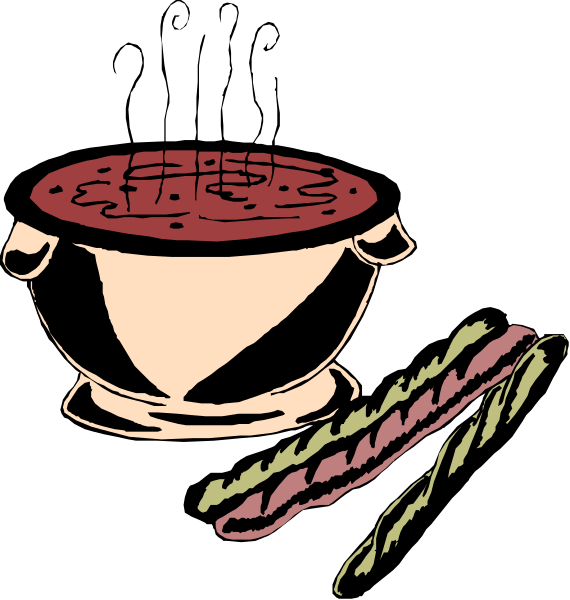 The images show a sequence of three pictures:

1) A black background with an illustration on top right corner depicting two bowls filled with food items such as carrots and broccoli, suggesting preparation for cooking;
2) An image in bottom left showing the same bowl from picture 3 now containing meat along with vegetables like carrot slices and a piece of celery. The background is black but there's no other context provided about setting or action taking place within this frame;
3) A close-up view on top right corner, focusing solely