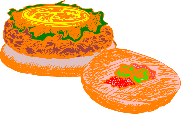 The image shows three pizzas with different toppings on a table against an orange background.
