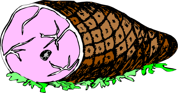 The image shows a cartoon of two logs with faces drawn on them sitting next to each other against what appears to be an outdoor background.