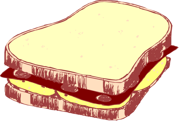 The image shows two sandwiches with a bite taken out of them on what appears to be a black background.