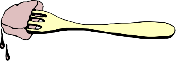 The image shows a cartoon of two hands with yellow liquid dripping from them onto what appears to be an unseen surface below.