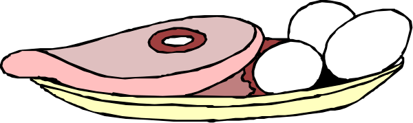 The image shows a cartoon of two eggs with faces sitting on top of what appears to be an open book that is lying flat in front of them; there's no text present within this small clip-art picture, and it seems like a simple illustration meant for decorative or educational purposes.