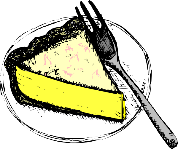 The image shows a slice of cake with pink frosting on top placed next to an ice cream scoop inside what appears to be a pie dish in front of it.