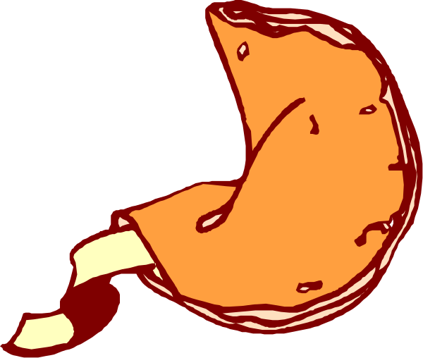 The image shows a cartoon of an orange slice with two holes cut out on either side to resemble tacos, placed next to what appears to be a whole burrito in red coloring against a black background.