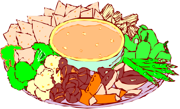 The image shows a plate of food with various items such as meatballs, broccoli, carrots, breadsticks, cheese dip, salad greens, croutons, and sauce on it.