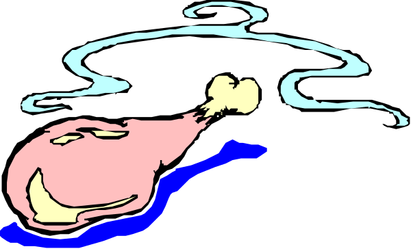 The image shows a cartoon of two characters: an elephant with its trunk raised upwards towards another character that appears to be lying on the ground in distress; both figures have exaggerated facial expressions suggesting emotion, and there is no background detail provided.