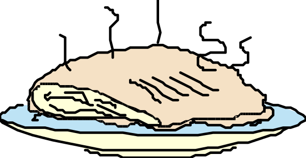 The image shows two plates of food: a plate with meatloaf on top and another plate containing what appears to be mashed potatoes alongside it.