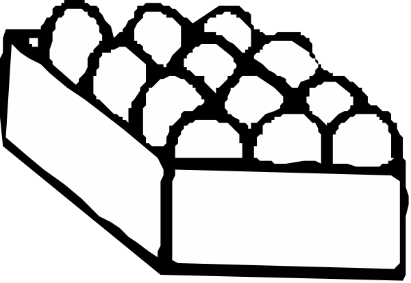 The black and white logo of a pizza with toppings on it next to an oven.