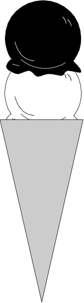 The image shows a black and white silhouette of two figures standing side by side with their backs to each other; there is no detail about them beyond being humanoid shapes in this monochrome representation.