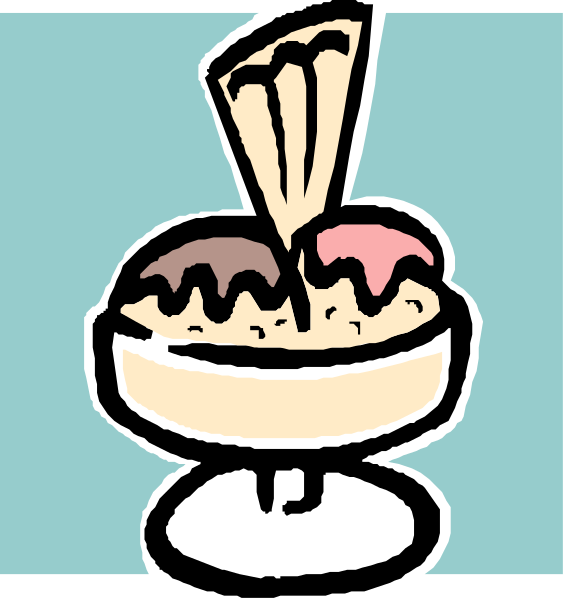 The image shows a cartoon of two slices of pizza on top of each other with different toppings: pepperoni slice in front and cheese slice behind it; both pieces have been cut into triangles, revealing their fillings inside.