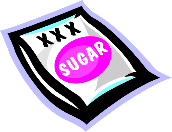 The image shows a pack of sugar with an expired date label on it next to another package that appears to be unopened but has similar branding as the first one.