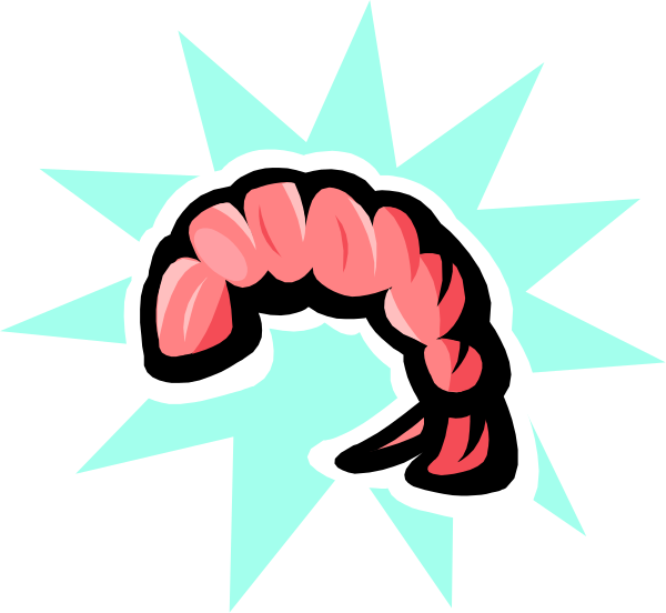 The image shows a cartoon lobster with pink shells on its back against an explosion background that has white stars around it.