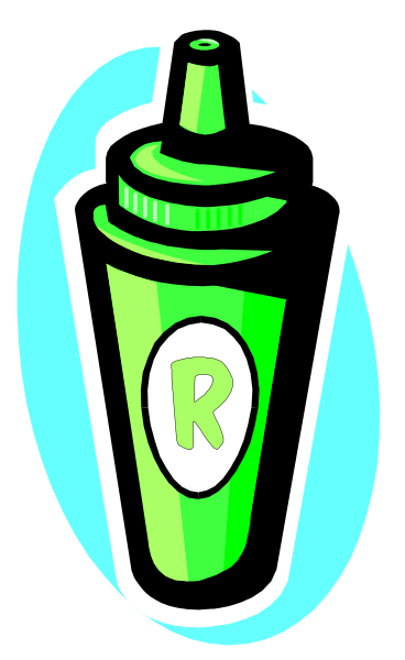 The image shows a cartoon depiction of an ice cream cone with two scoops on top, placed inside what appears to be a green cupcake wrapper that has been modified into a lid for the container holding it.