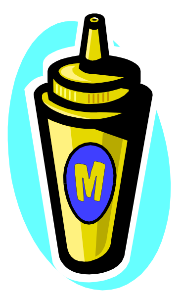 The image shows a cartoon depiction of an ice cream cone with two scoops on top, placed inside what appears to be a cup that has been transformed into a container for paintbrushes; there is also a small blue logo resembling "M" in front of the brush handle.