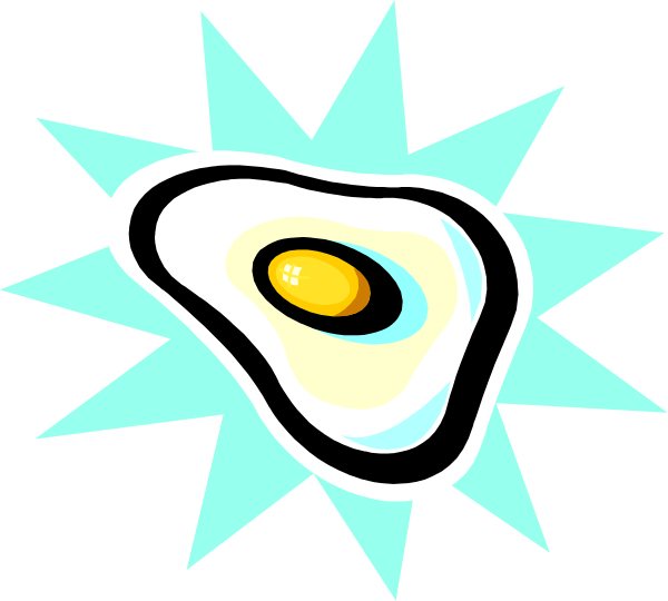 The image shows a cartoon egg with an explosion effect around it against a black background.