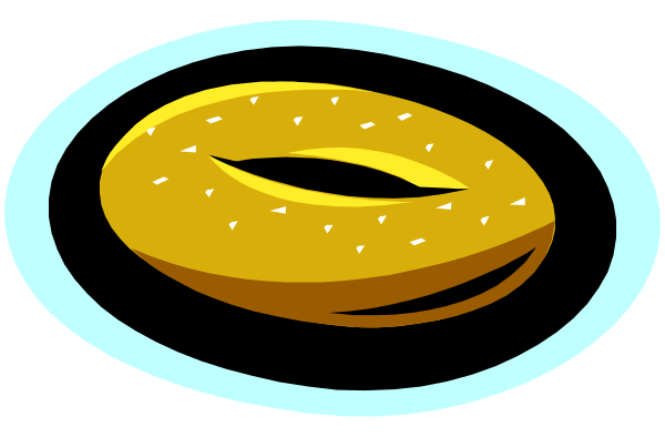 The image shows a donut with sprinkles on it inside an oven that is set to 350 degrees Fahrenheit (176 Celsius). There's also some text in front of the oven, but I can only see "DONUT" and part of another word. It appears to be from a video game or similar digital media due to its pixelated style. The setting is indoors with an emphasis on baking equipment for donuts.