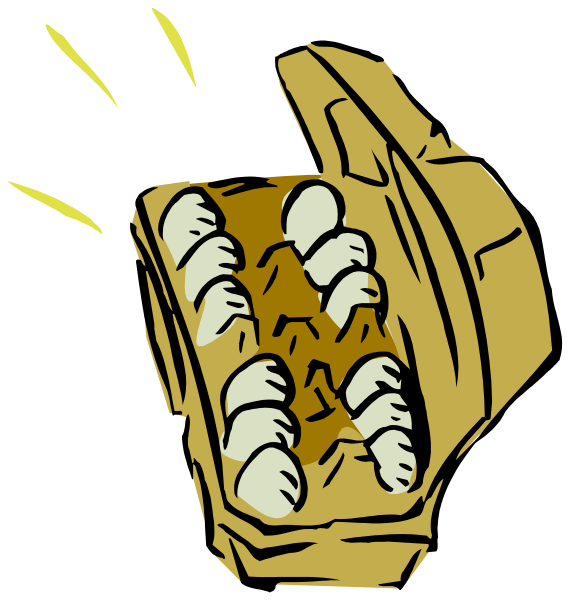 The illustration shows a cartoon of an open bag with several donuts inside it against a black background; there is no text present in this image.