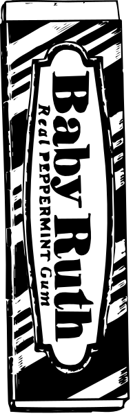 The image shows a black and white advertisement for "Brady's Pizza Club" with text that reads "BRADYS".