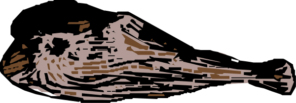 The image shows a black and white illustration of an alligator with its mouth open as if it's about to bite something.