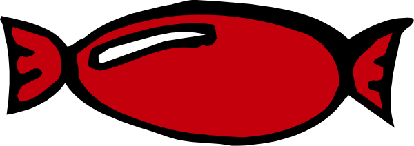 The image shows a red fish with two eyes swimming upside down on its back against an unseen background.