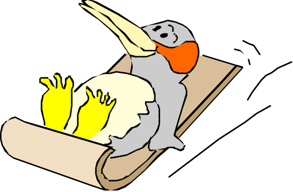 The cartoon shows a bird sitting on top of an open book with its beak wide open as if it's singing into a microphone that is placed in front of it; there appears to be another smaller figure, possibly representing a person or animal, peeking out from behind the book and looking at something off-screen.