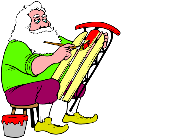 The black and white cartoon shows two men sitting at a table with musical instruments; on the left is an accordion player wearing green clothing holding his instrument while looking downward towards it, and to the right stands another man in red attire who appears surprised or shocked as he looks upwards toward something off-frame.
