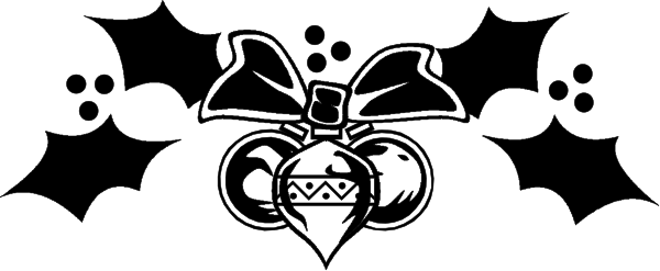 The black and white logo of a heart with wings on either side.