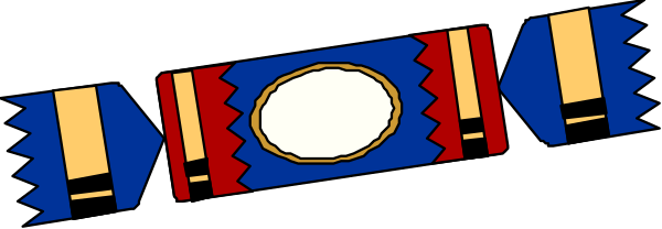 The image shows a blue ribbon with red stripes on it that has been tied into an intricate knot at its center.
