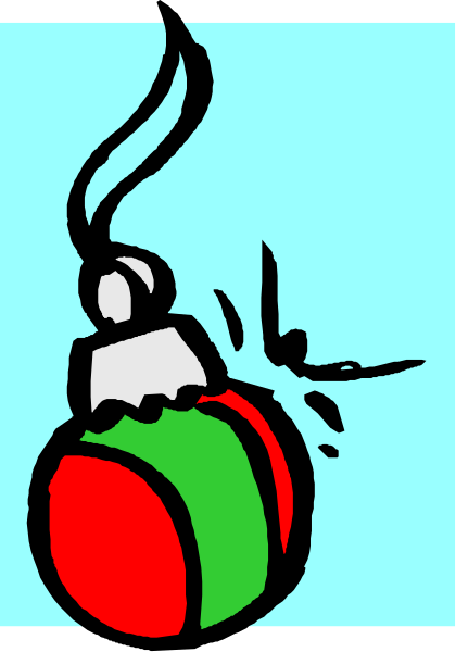 The image shows a cartoon of an explosion with red, green, yellow, blue, white, black elements; there is no text present in this clip-art illustration.