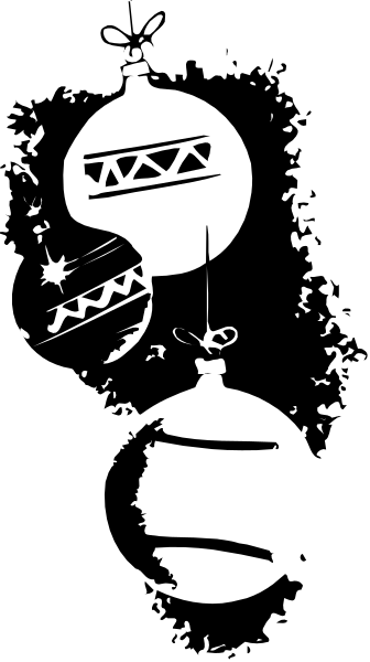 The black and white photo shows a stylized graphic of an object that resembles a bottle with some sort of design on it against a dark background.