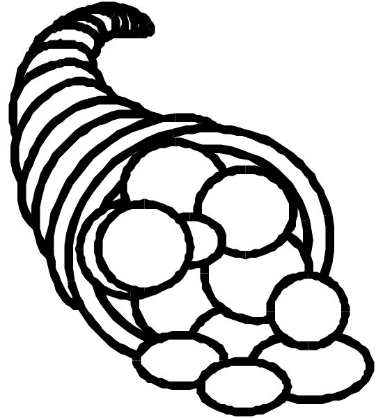 The black and white illustration shows a spiral with concentric circles of varying sizes at its center; it is set against a dark background.