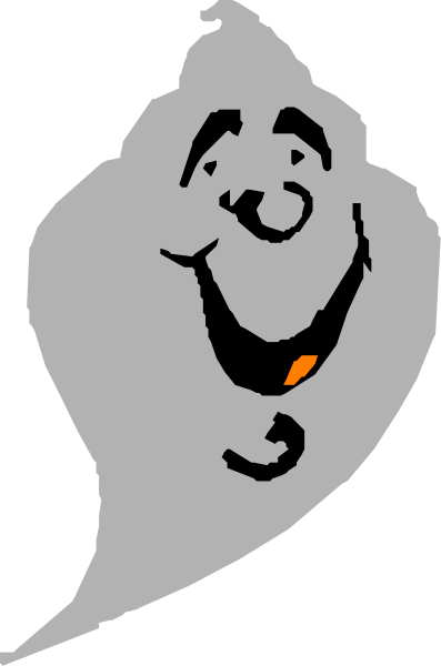 The image shows a black and white cartoon of Scooby Doo's face with his iconic hairstyle on top of it.