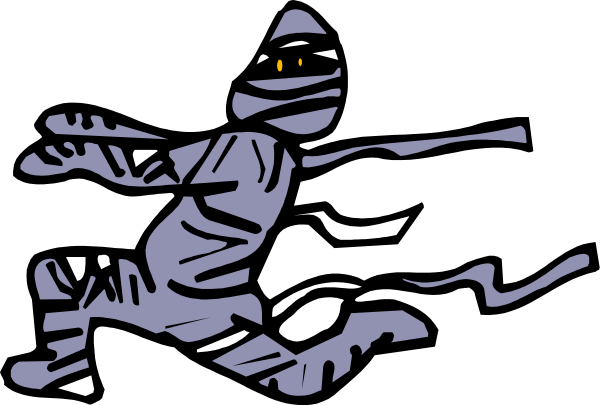 The image shows a black and white illustration of an animated character resembling Ninja Gaiden's Ryu Hayabusa in mid-action pose with his sword drawn back to strike at something offscreen, set against a dark background that suggests nighttime or shadowy environment.