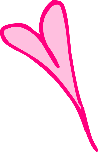 The image shows a pink heart shape with two black lines on either side of it against a gray background.