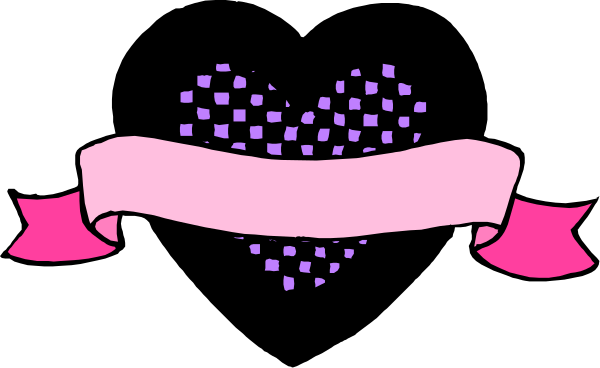 The image shows a black background with pink text that reads "Pink Ribbon" at both ends of what appears to be an abstract design in between them.