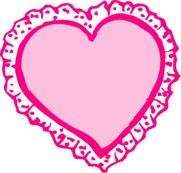 The image shows a pink heart with white text inside it that reads "I love you."