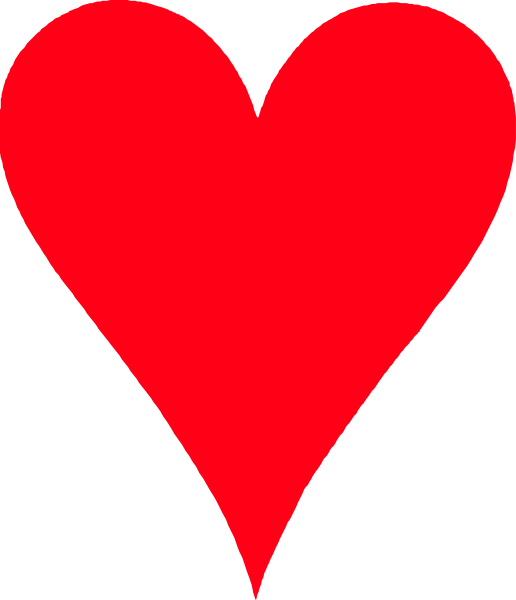 The image shows a red heart shape with no additional details visible within it.