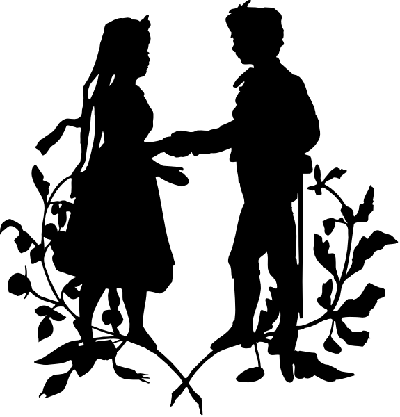 The black and white silhouette of a person's head with an earring on their left side against a dark background.