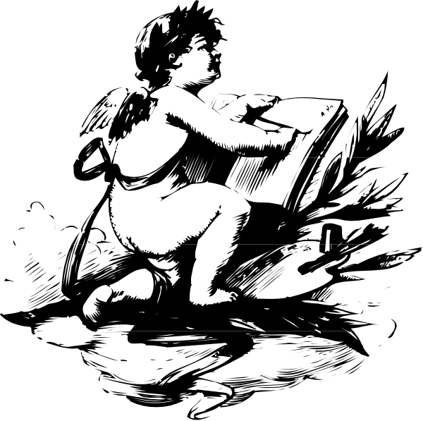 The black and white silhouette of a person sitting on an object with their legs crossed at the knees.