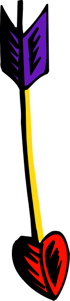 The image shows a gray background with two arrows pointing upwards on either side of what appears to be an arrow-shaped object in between them; there is no text present within this small clip-art image, and it does not depict any people, animals or actions taking place.