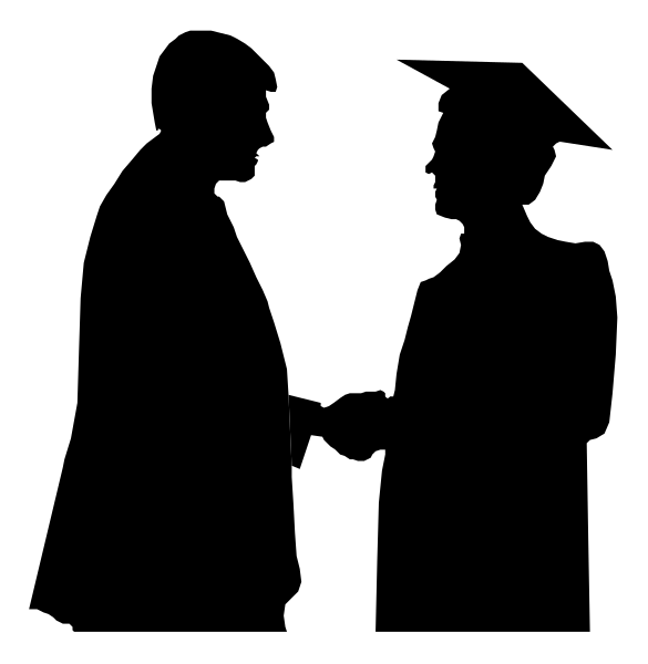 The black and white photo shows a simple line drawing of two rectangles with different lengths on top of each other against an untextured background.