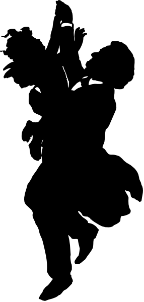 The image shows a close up of an object with two distinct parts: on top is what appears to be a black silhouette against a lighter background; below it is another section that looks like a darker, possibly textured surface which could suggest fabric or paper texture.