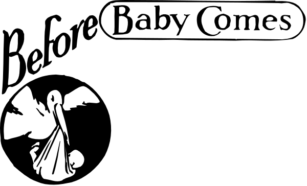 The image shows a black and white illustration with text that reads "BABY GONES." There is an animated character in silhouette form on the right side of the frame who appears to be crying, suggesting distress or sadness.