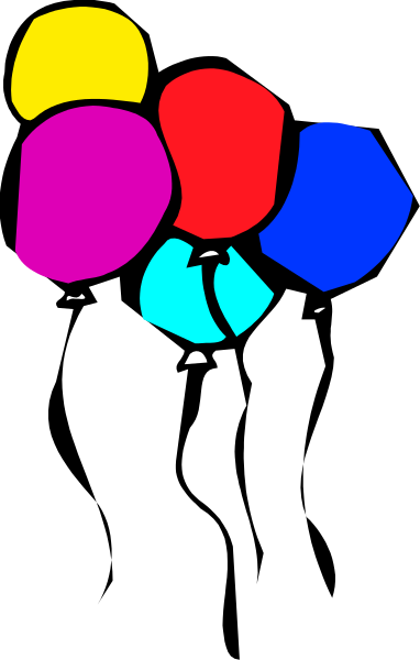 The image shows a bouquet of colorful balloons with red, yellow, blue, green, pink, purple, orange, white, black, gray, brown, beige, cream colored backgrounds in various shades and tones.