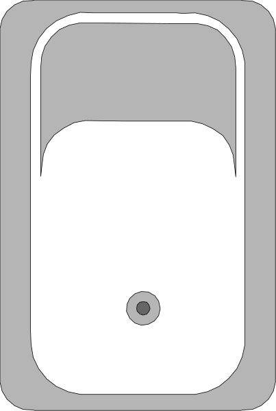 The image shows a white toilet with an open lid against a gray background.